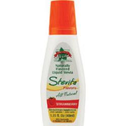 STEVITA LIQUID STRAWBERRY-CONVENIENT PLASTIC DROP-TIP SQUEEZE BOTTLE 1.35 OZ