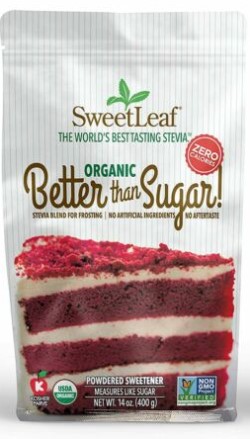 SWEETLEAF ORGANIC BETTER THAN SUGAR POWDERED SWEETENER 14 OUNCE