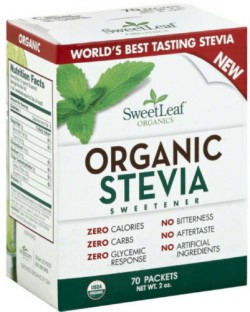 ORGANIC STEVIA SWEETENER PACKETS 70 CT