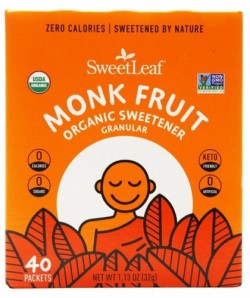 SWEETLEAF ORGANIC MONK FRUIT POWDER SWEETENER 40 CT