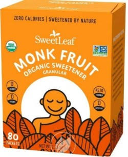 SWEETLEAF ORGANIC MONK FRUIT POWDER SWEETENER 80 CT