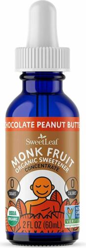 SWEETLEAF ORGANIC MONK FRUIT SWEETENER CONCENTRATE CHOCOLATE PEANUT BUTTER 2 OUNCE