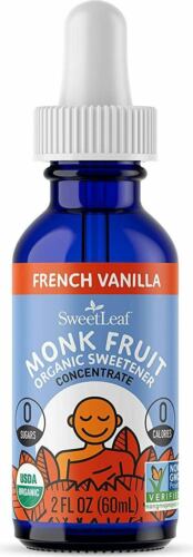 SWEETLEAF ORGANIC MONK FRUIT SWEETENER CONCENTRATE FRENCH VANILLA 2 OUNCE