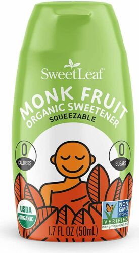 SWEETLEAF ORGANIC MONK FRUIT SWEETENER SQUEEZABLE UNFLAVORED 1.7 OUNCE